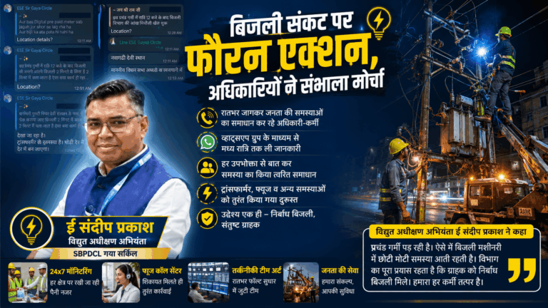 बिजली संकट पर फौरन एक्शन, अधिकारियों ने संभाला मोर्चा
